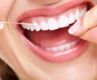 flossing teeth