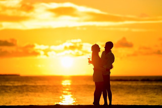 couple on the beach